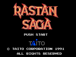 Заставка игры Rastan Saga